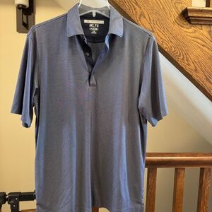 Greg Norman Men's ML75 Golf Polo Micro Print Play Dry Size M
